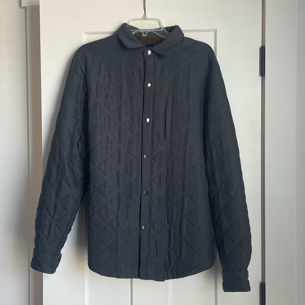 Triscots St Raphael mens medium quilted dark grey jacket